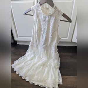 Elegant White Lace Disney Dress Beauty And The Beast